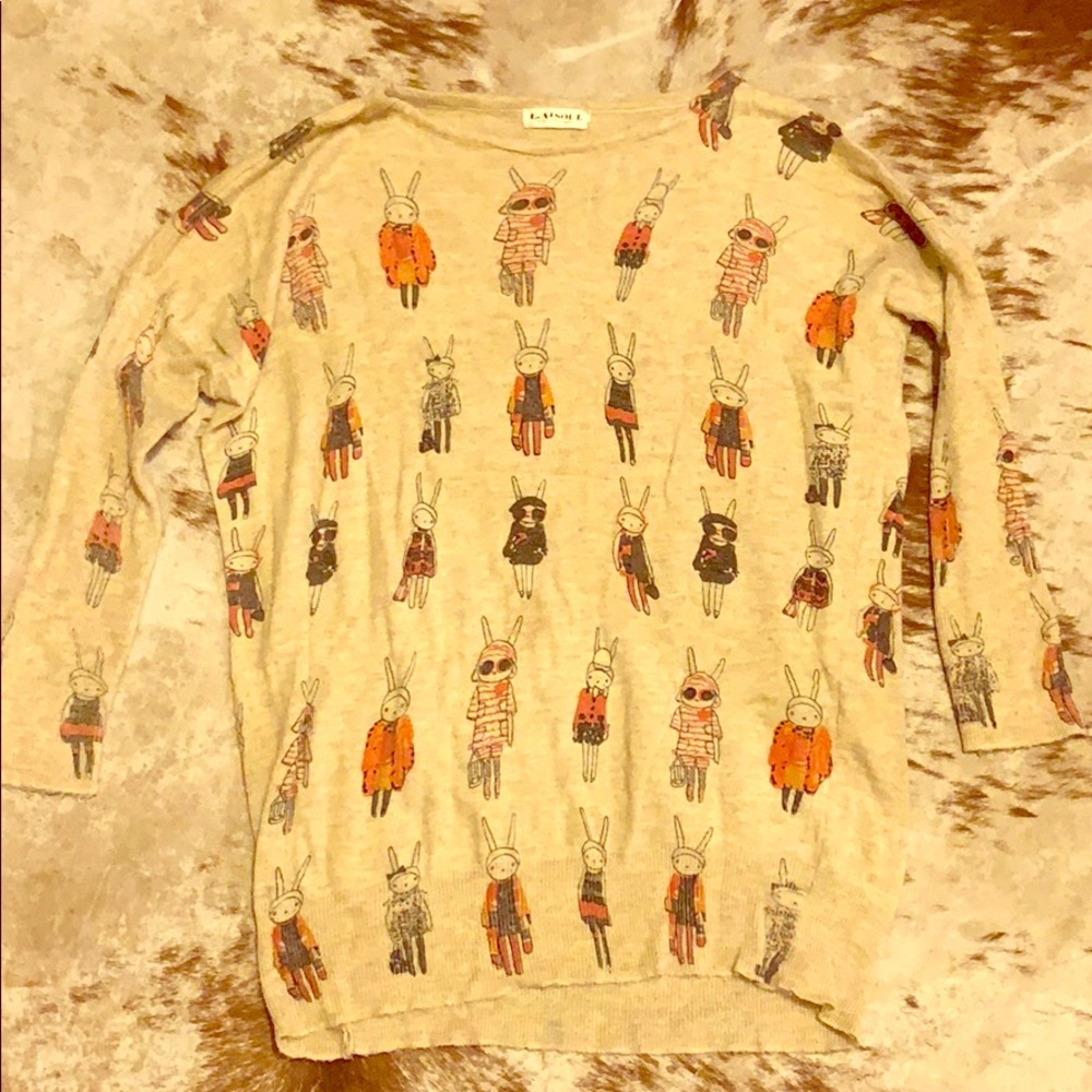 Sweater with bunny detail